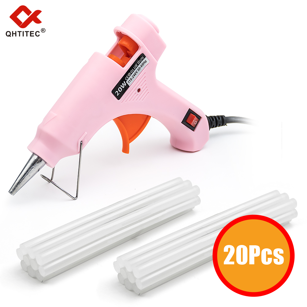 Heat Gun Small - JCD 핫멜트 글루건, 7mm 투명 글루스틱,