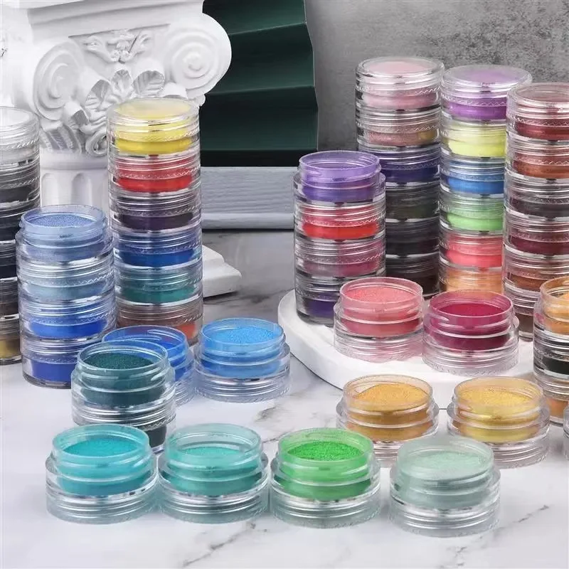 Resin Glitter Pack - 6개입 오로라 펄 광택 에폭시 레진