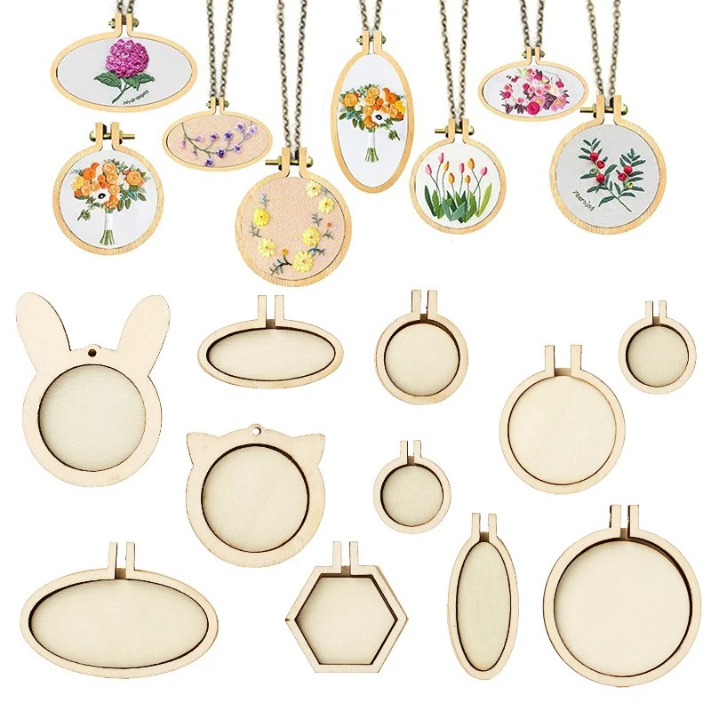 1/3/5pcs DIY 자수 목걸이 펜던트 공예품 공예 - Wood Ring Blank 리뷰 및 가격