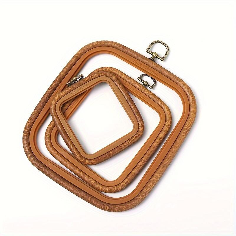 정사각형 장식용 인조 나무 십자수 프레임, 3가지 크기 - Wood Ring Blank 리뷰 및 가격