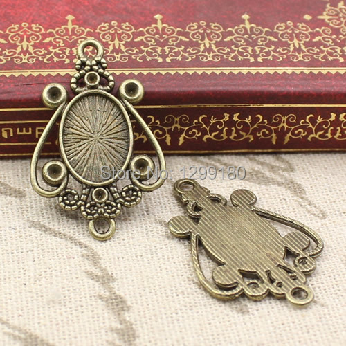 50 개/몫 합금 청동 톤 카메오/유리/카보 숑 프레임 - Bezels Set Pendant 리뷰 및 가격