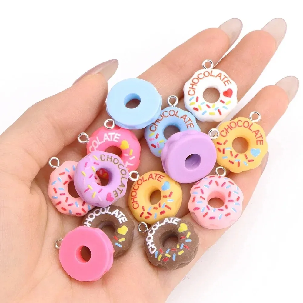 귀여운 3D 빵 모양 도넛 레진 장식 10개 세트, 다 - Resin Crafts Diy 리뷰 및 가격