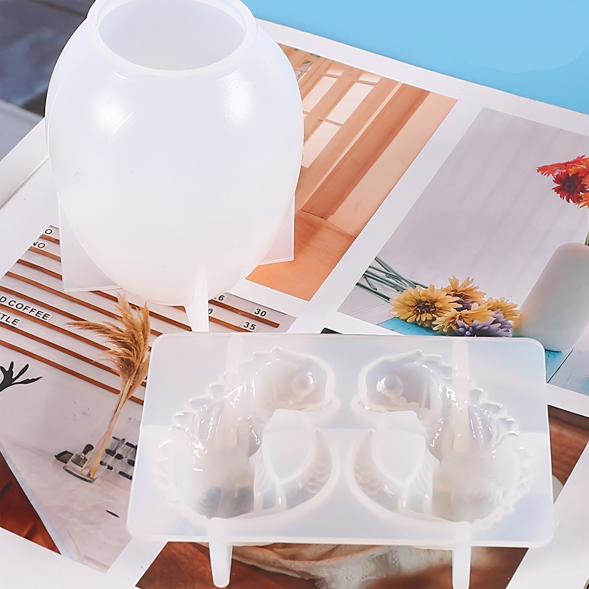 실리콘 드래곤 에그 몰드, 2개 세트, 공룡 알 레진  - Resin Craft Ideas 리뷰 및 가격