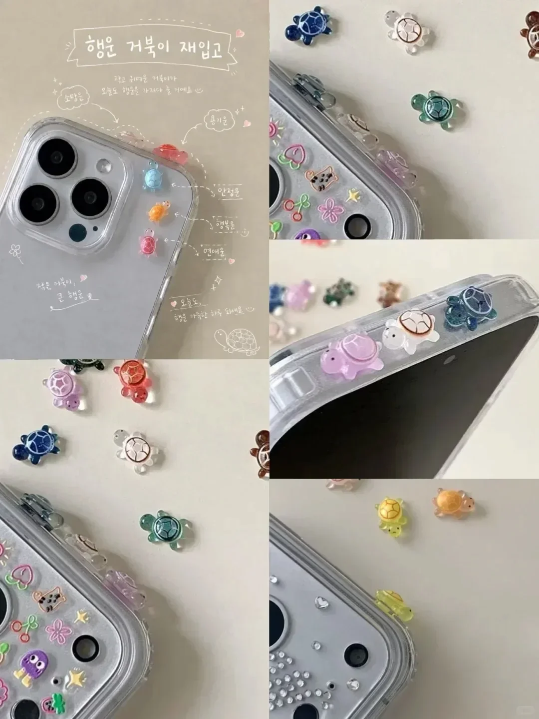 100개입/ 행운을 가져다주는 거북이 모양의 레진 장식 - Resin Crafts Diy 리뷰 및 가격