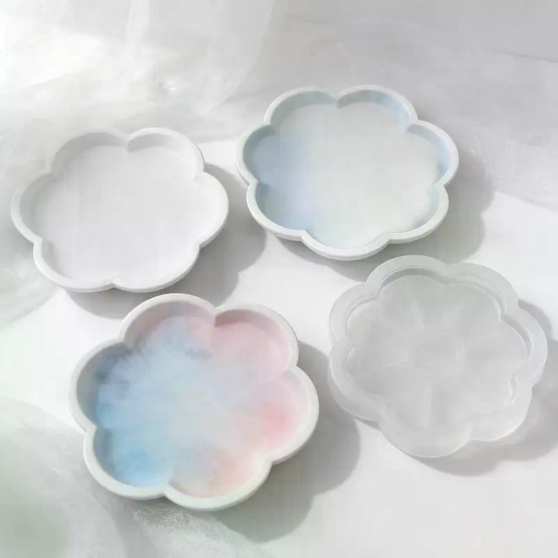 꽃 모양/둥근 모양 트레이 실리콘 몰드, DIY 수제  - Resin Craft Ideas 리뷰 및 가격